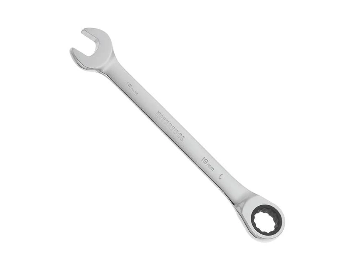 Ключ комбінований з тріскачкою 19 мм Cr-V PROF DIN3113 INTERTOOL XT-1359 