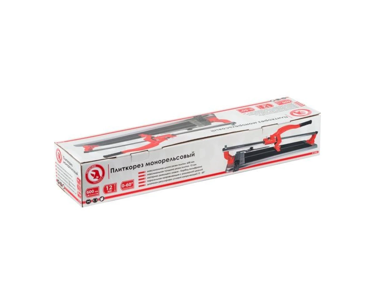 Плиткоріз монорельсовий 600 мм, на підшипниках INTERTOOL HT-0382 