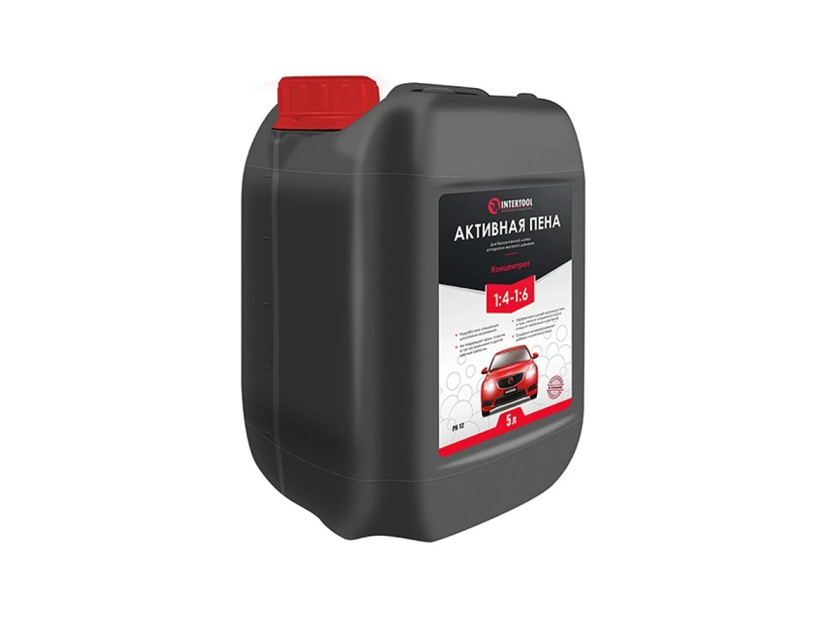 Пена активная 5 л, концентрат 1:4 - 1:6, для бесконтактной мойки аппаратом высокого давления INTERTOOL FS-9015 