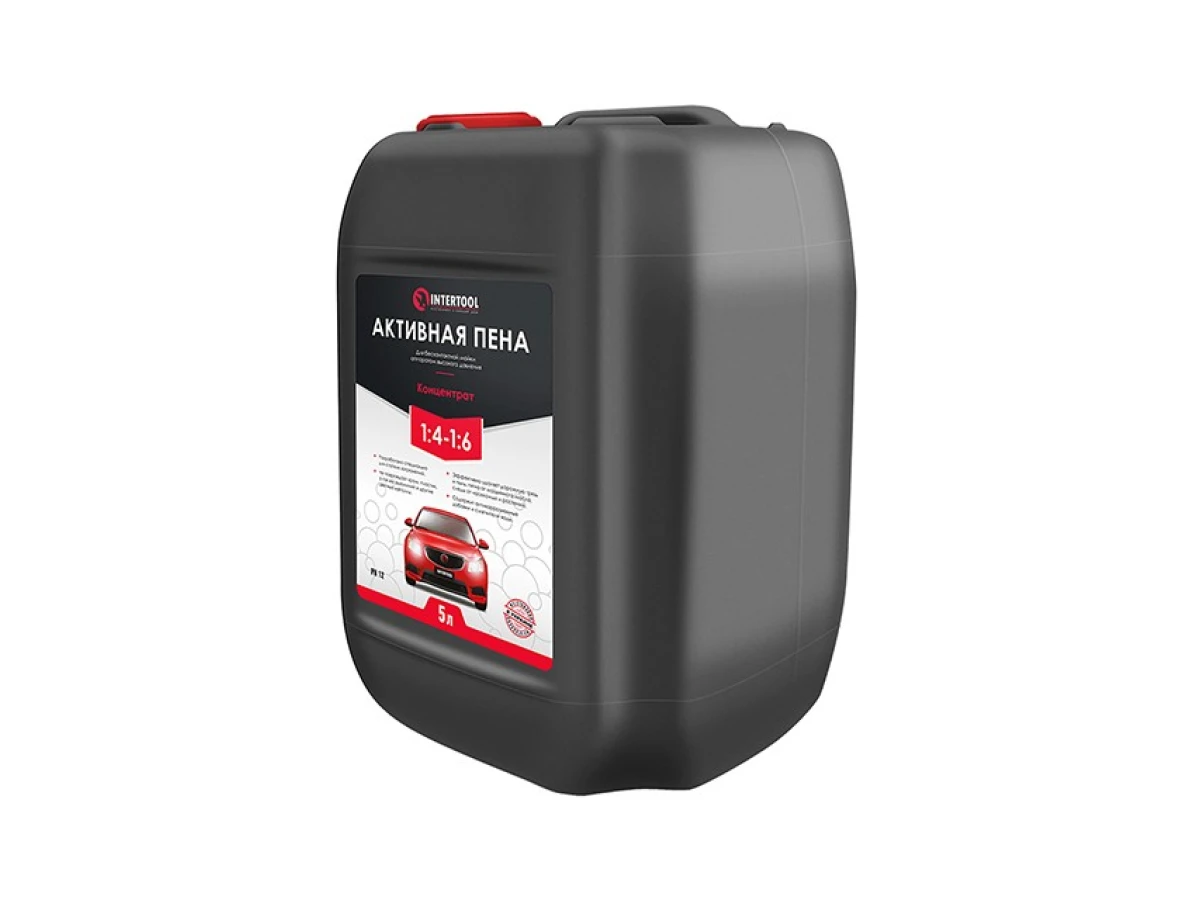 Пена активная 5 л, концентрат 1:4 - 1:6, для бесконтактной мойки аппаратом высокого давления INTERTOOL FS-9015 