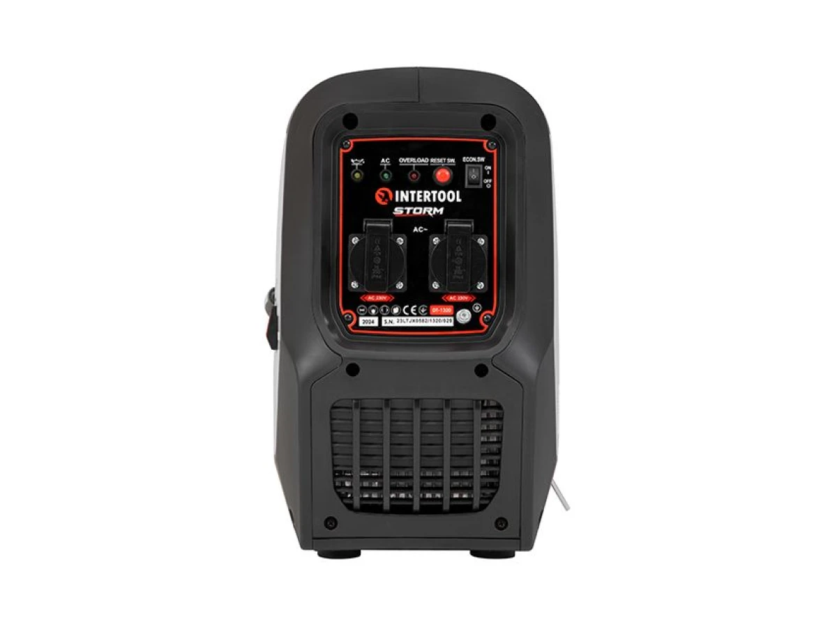 Генератор бензиновый инверторный 1.8/2 кВт, 220 В, 4 л, ручной старт, медная обмотка, STORM INTERTOOL DT-1320 