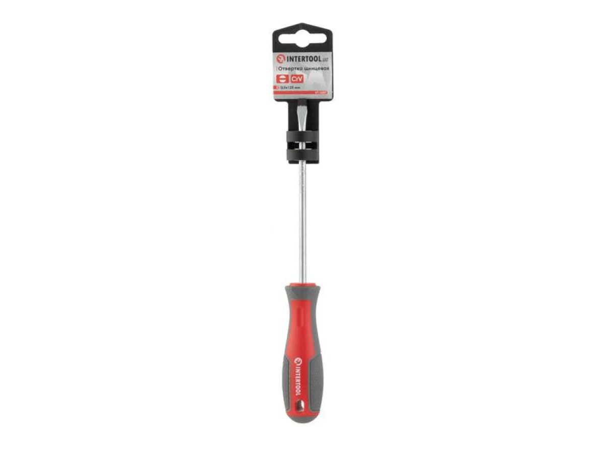 Викрутка SL5.0 * 125 мм, CR-V INTERTOOL VT-3307 