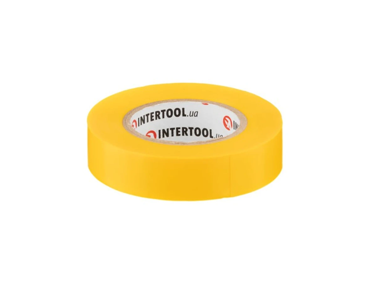 Стрічка ізоляційна, 17 мм * 15 м * 0.15 мм, жовта INTERTOOL IT-0042 