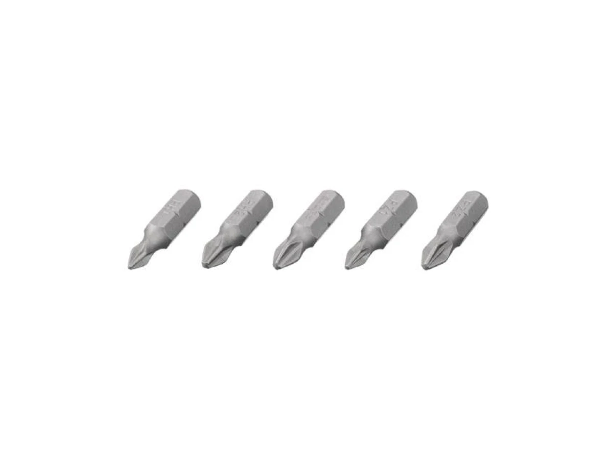 Комплект викруткових насадок PH1, PH2, PZ1, PZ2 1/4" * 25мм уп. 5од., S2, STORM INTERTOOL VT-0210 