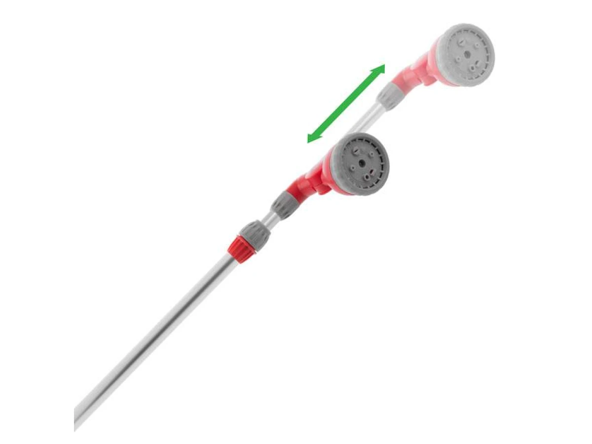 Пистолет-распылитель на телескопической штанге 90-120 см для полива, 9 функций INTERTOOL GE-0043 