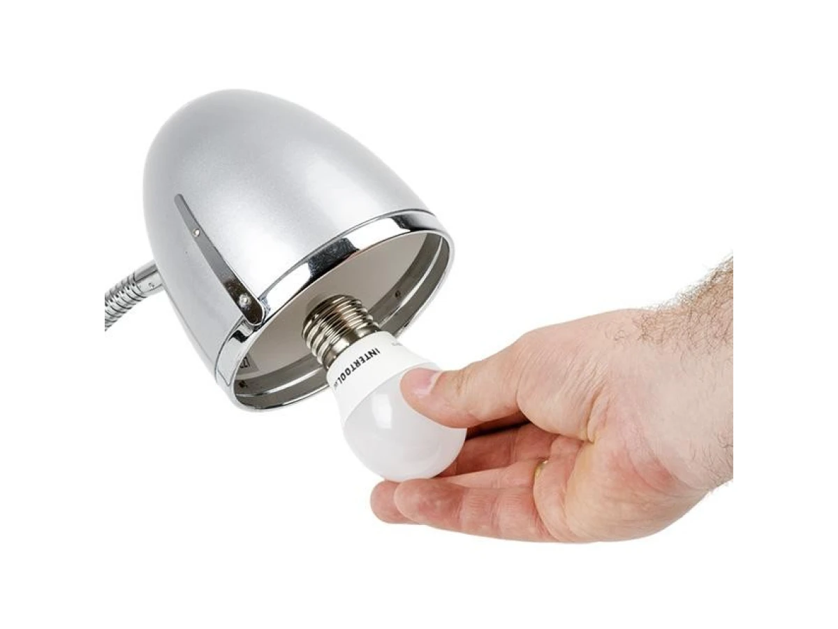 Светодиодная лампа LED 7 Вт, E27, 220 В INTERTOOL LL-0003 