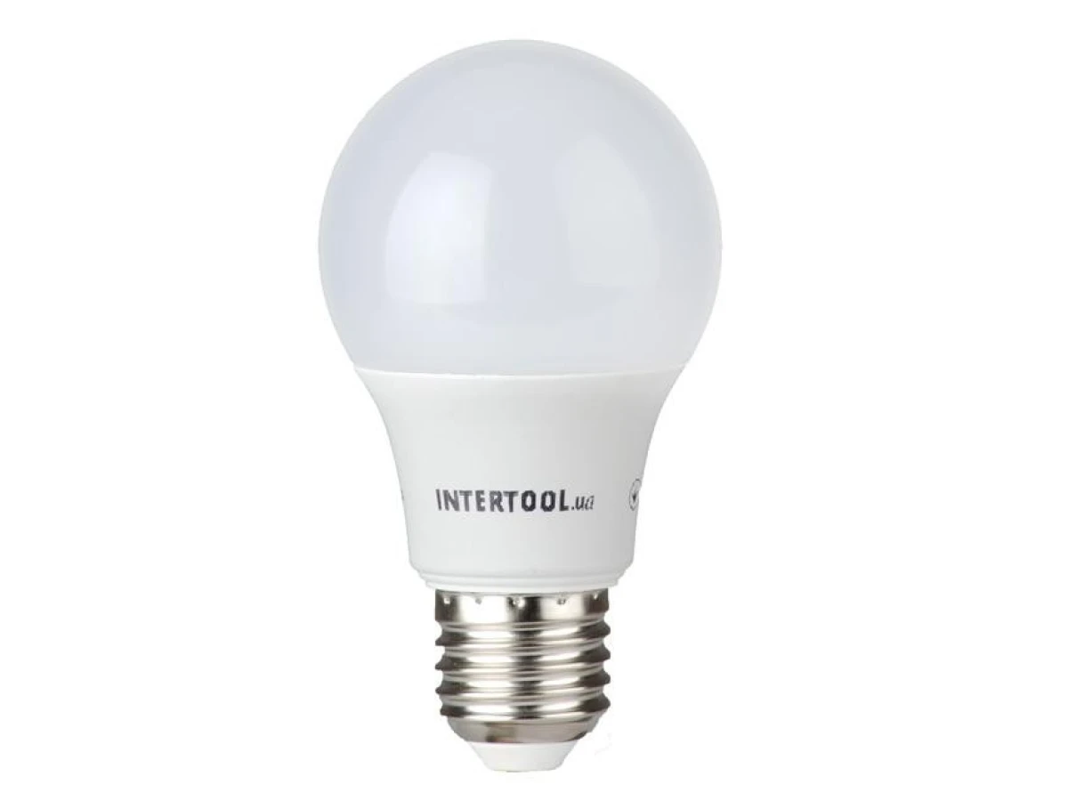 Светодиодная лампа LED 10 Вт, E27, 220 В INTERTOOL LL-0014 