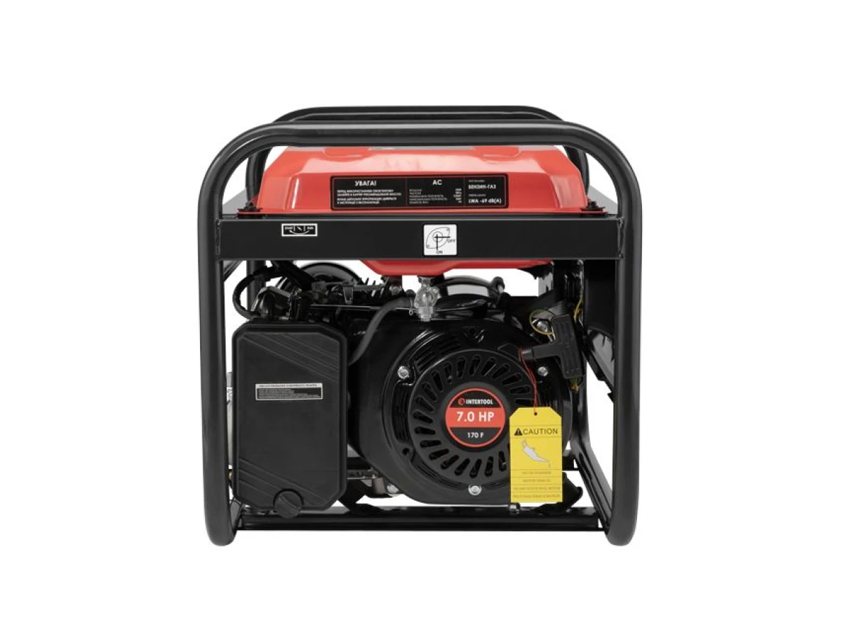 Генератор бензиновый/газовый 2.8/3 кВт, 220 В, 15 л, ручной старт, медная обмотка, STORM INTERTOOL DT-1133 