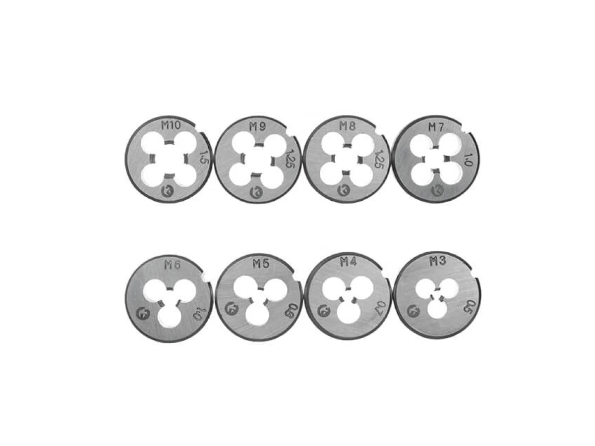 Набор плашек M3-M12 и метчиков M3-M12, 20 ед. INTERTOOL SD-8020 