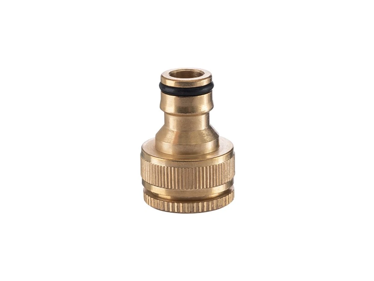 Адаптер латунний на конектор 1/2" із внутрішньою різьбою 1/2" та 3/4" STORM INTERTOOL GE-1210 