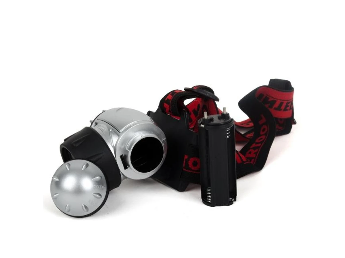 Ліхтар налобний світлодіодний, чотири режими роботи, 19 LED, батарейки 3 ААА. INTERTOOL LB-0301 