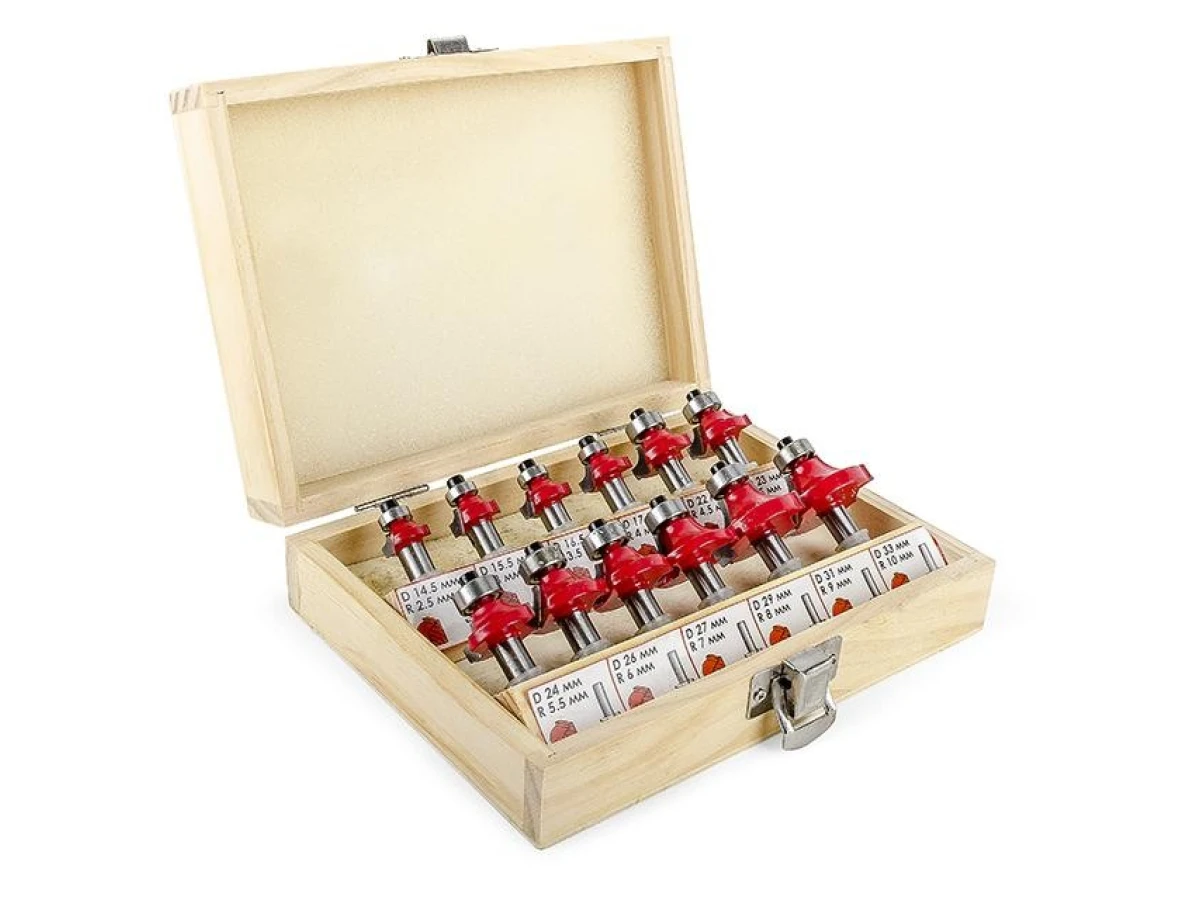 Набір фрез калювальних, 12 шт INTERTOOL HT-0077 