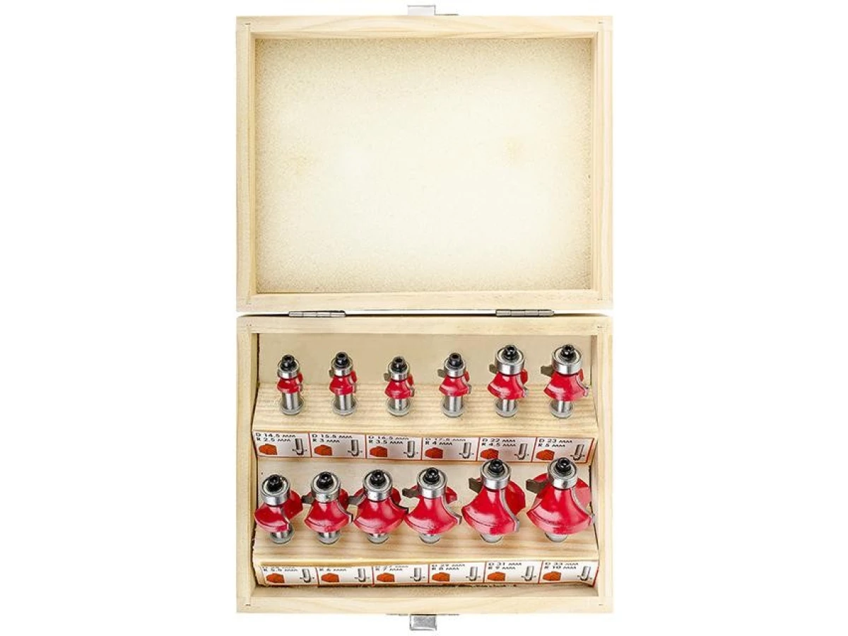 Набір фрез калювальних, 12 шт INTERTOOL HT-0077 