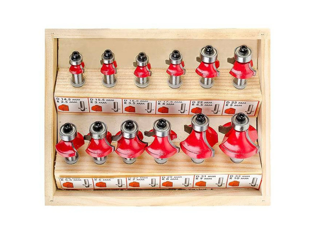 Набір фрез калювальних, 12 шт INTERTOOL HT-0077 