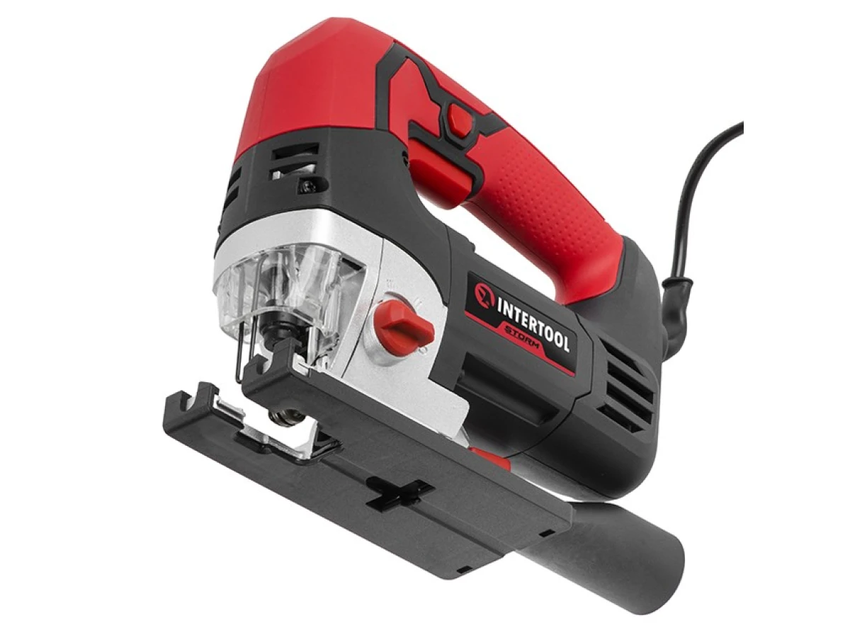 Электролобзик 900 Вт, 1000-3000 ход/мин,бесключевой патрон, макс.гл.распила 120мм, алюминиевая платформа INTERTOOL WT-0491 