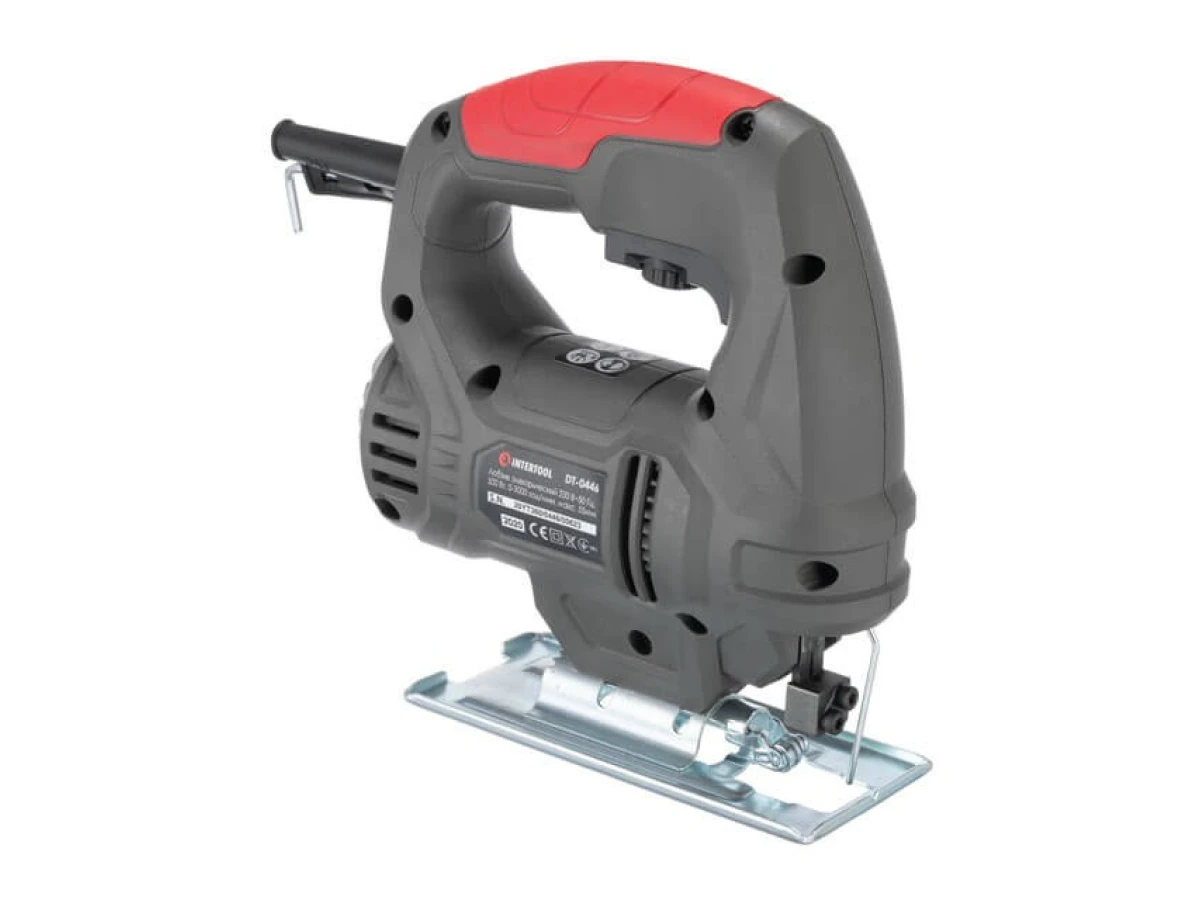 Электролобзик 500 Вт, 0-3000 ход/мин, глубина распила 55 мм INTERTOOL DT-0446 