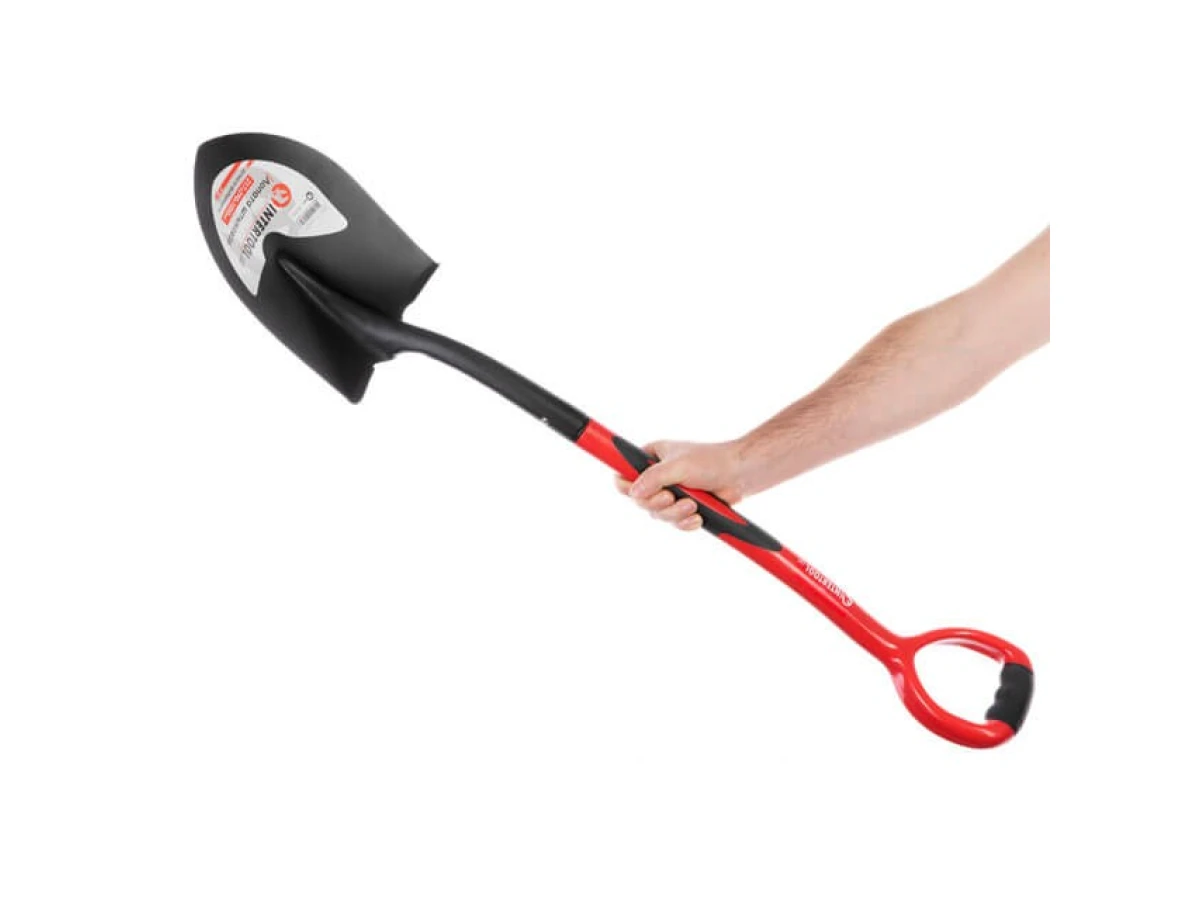 Лопата штикова, ручка з фібергласу, 217*290*1050 мм INTERTOOL FT-2013 