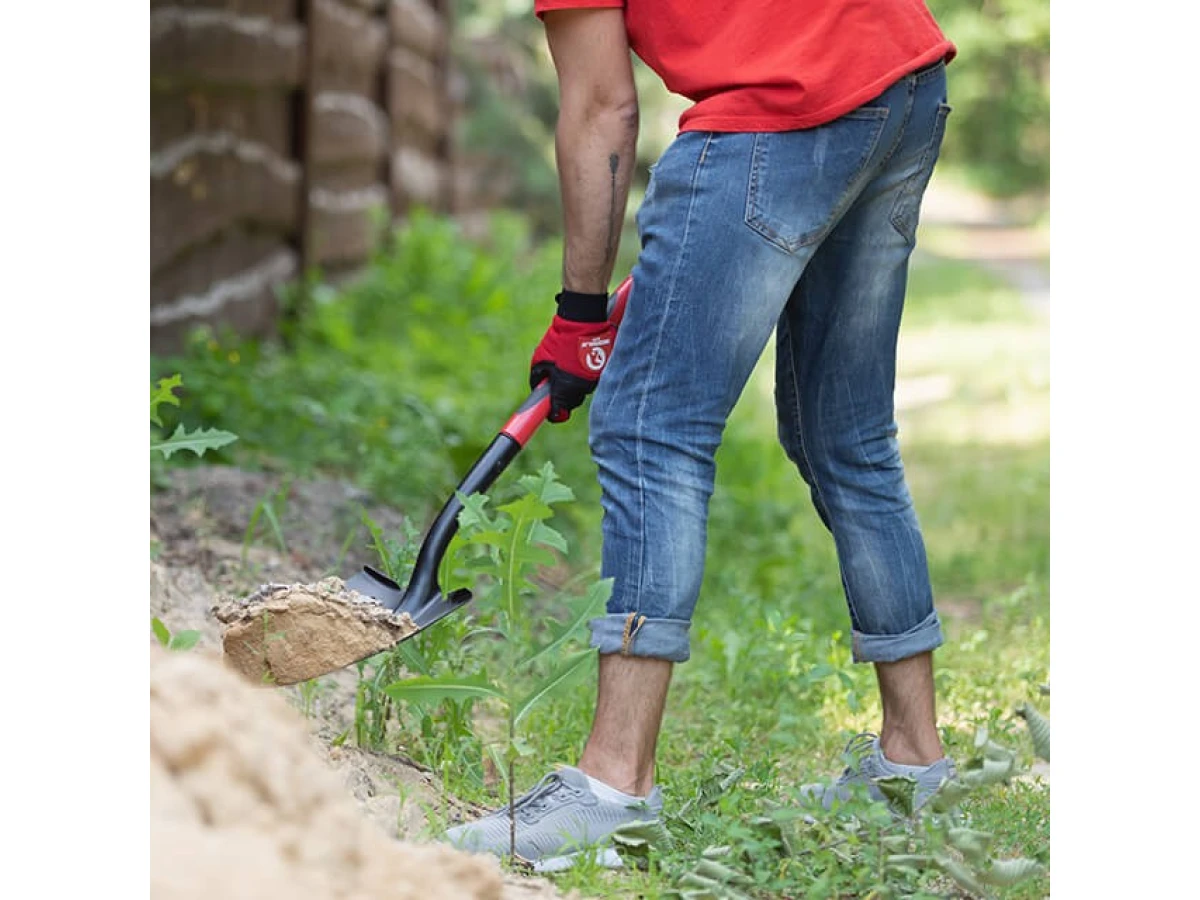 Лопата штикова, ручка з фібергласу, 217*290*1050 мм INTERTOOL FT-2013 