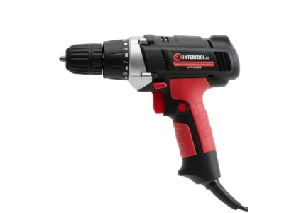 Дриль-шурупокрут електричний 400 Вт, 0-800 об/хв, 0.8-10 мм, maкс. 20 Nm INTERTOOL WT-0103