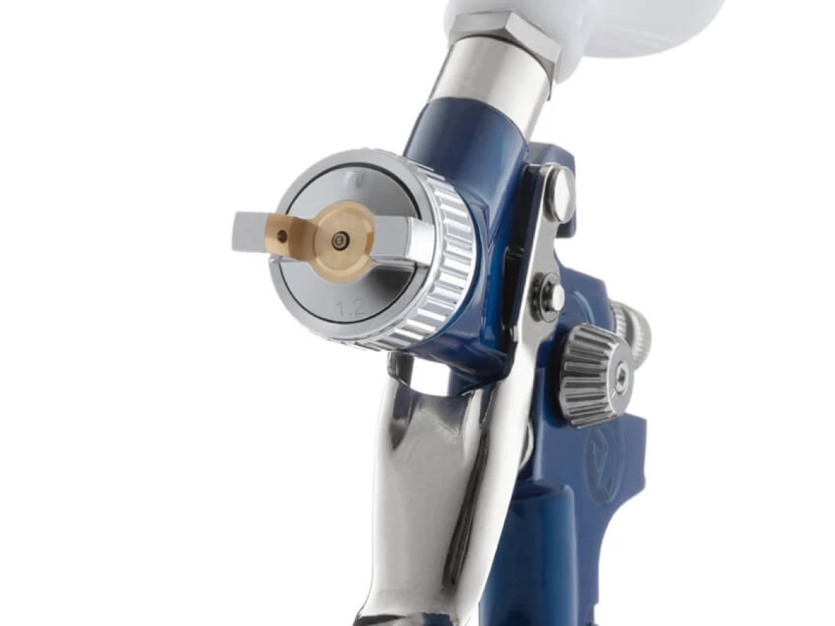 Фарбопульт пневматичний HVLP MINI, форсунка 1.2 мм, верхній пластиковий бачок 125 мл, 3 бар INTERTOOL PT-0122 