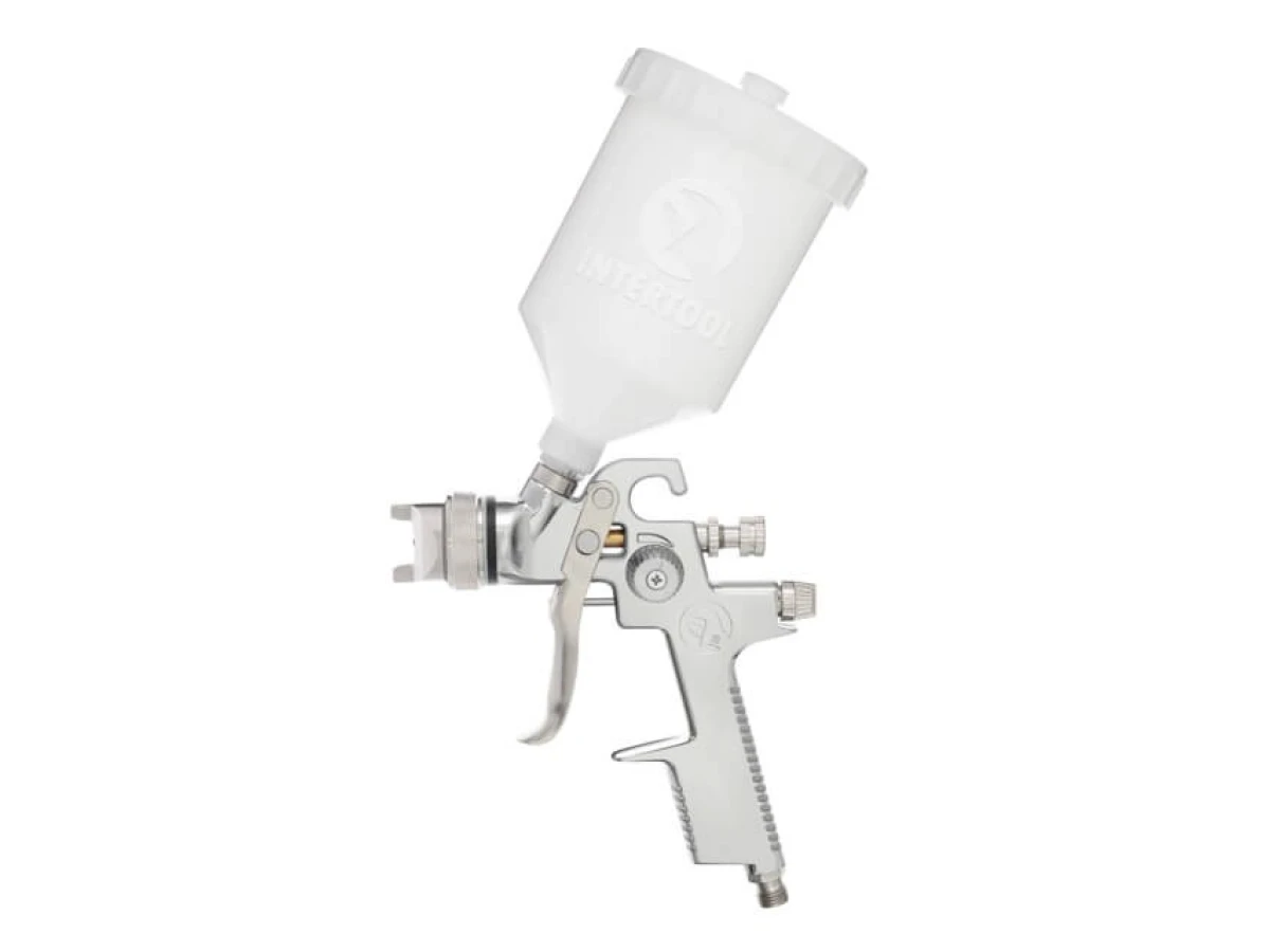 Фарбопульт пневматичний HVLP, форсунка 1.4 мм, верхній пластиковий бачок 600 мл, 3 бар INTERTOOL PT-0103 