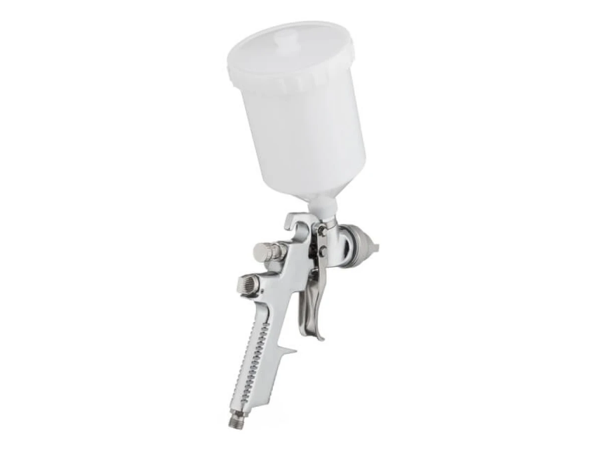 Фарбопульт пневматичний HVLP, форсунка 1.4 мм, верхній пластиковий бачок 600 мл, 3 бар INTERTOOL PT-0103 