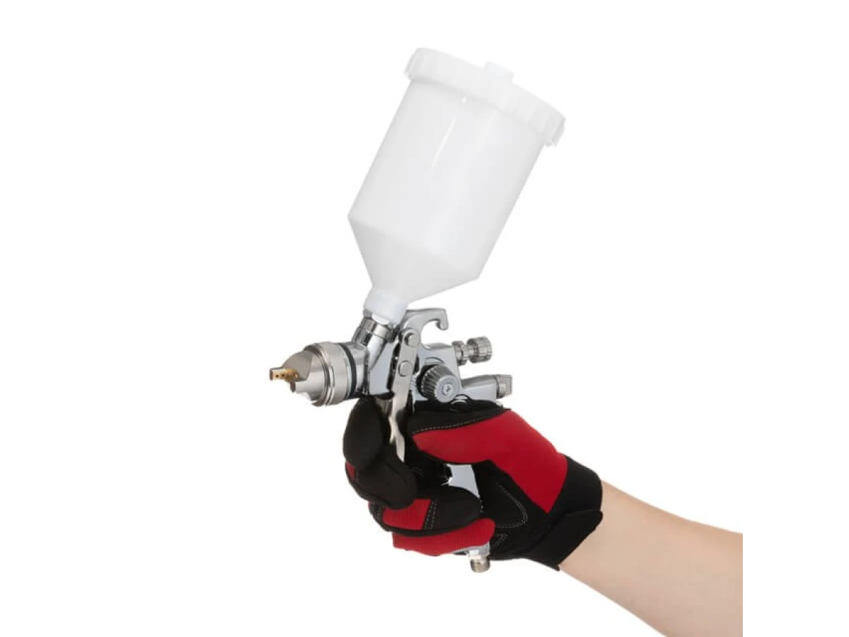 Фарбопульт пневматичний HVLP, форсунка 1.4 мм, верхній пластиковий бачок 600 мл, 3 бар INTERTOOL PT-0103 