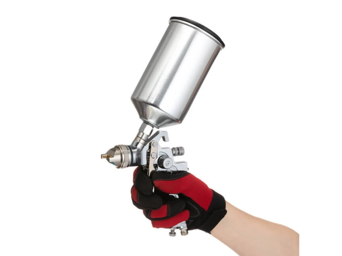 Фарбопульт пневматичний HVLP, форсунка 1.3 мм, верхній металевий бачок 1000 мл, 3 бар INTERTOOL PT-0107 