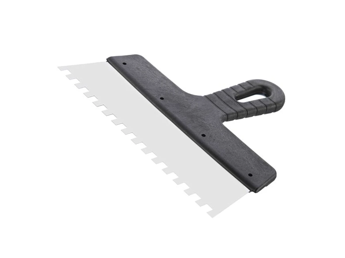 Шпатель из нержавеющей стали 250мм с зубом 8x8мм INTERTOOL KT-2258 