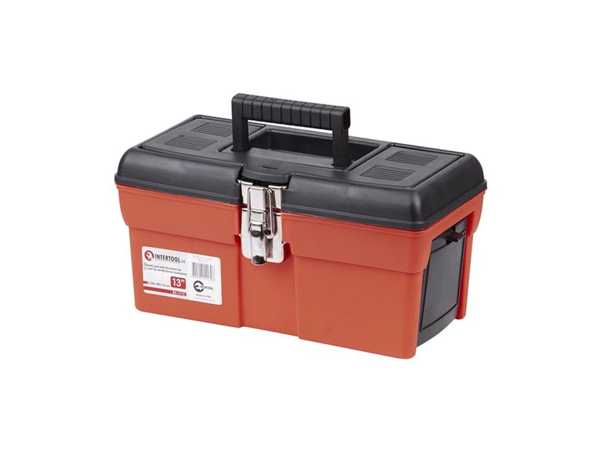 Ящик для інструментів, з металевими замками, 13", 330*180*165 мм INTERTOOL BX-1113 