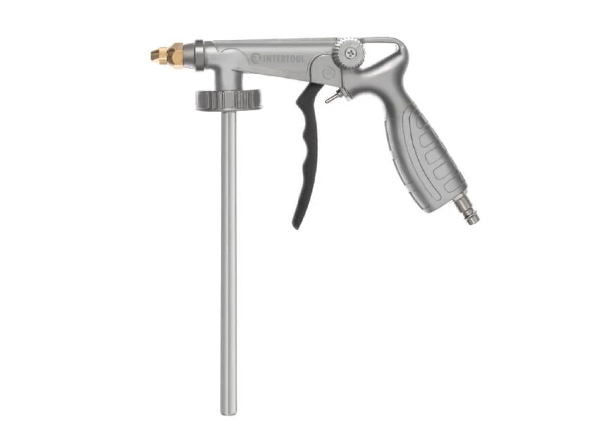 Пістолет для нанесення гравітексу пневматичний з гнучкою насадкою INTERTOOL PT-0703 