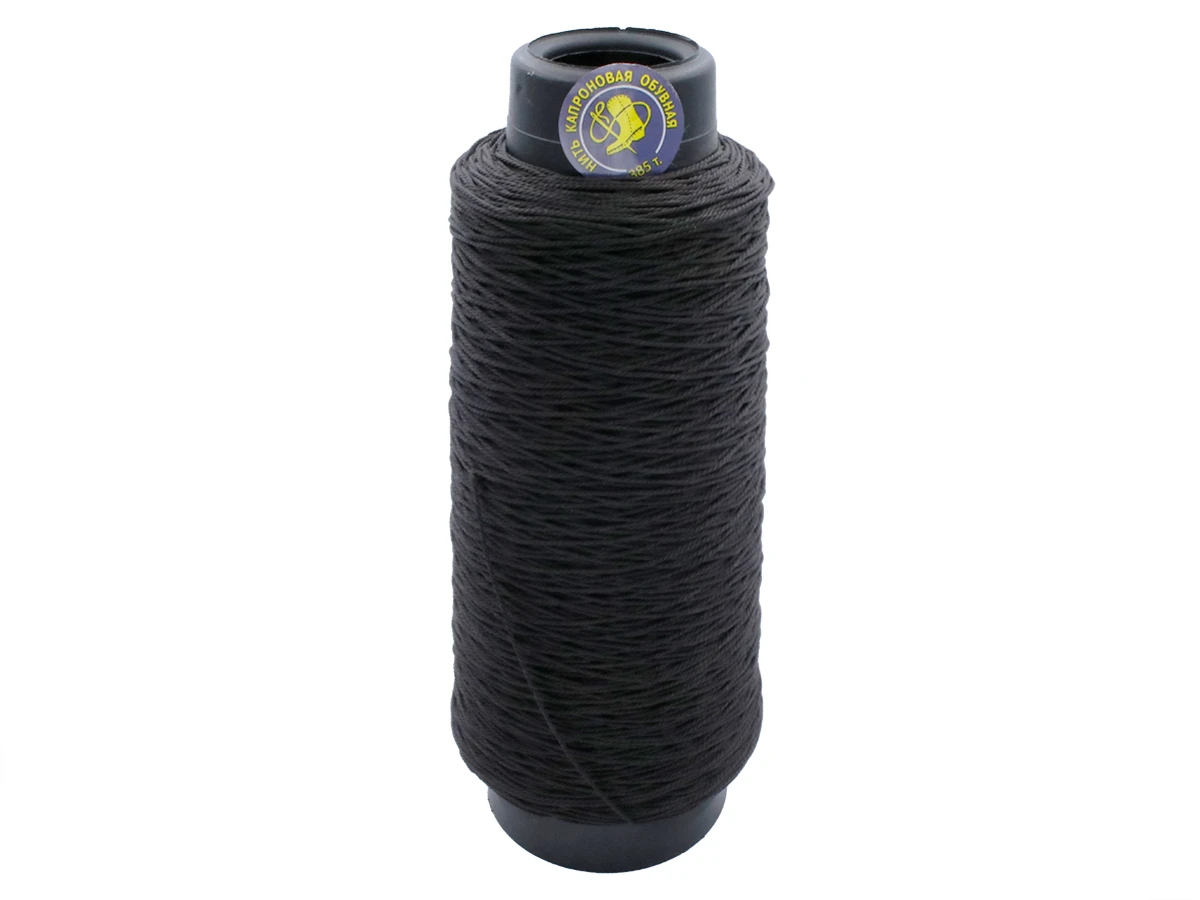 Нитка капронова (взуттєва) 1,2мм чорна 
