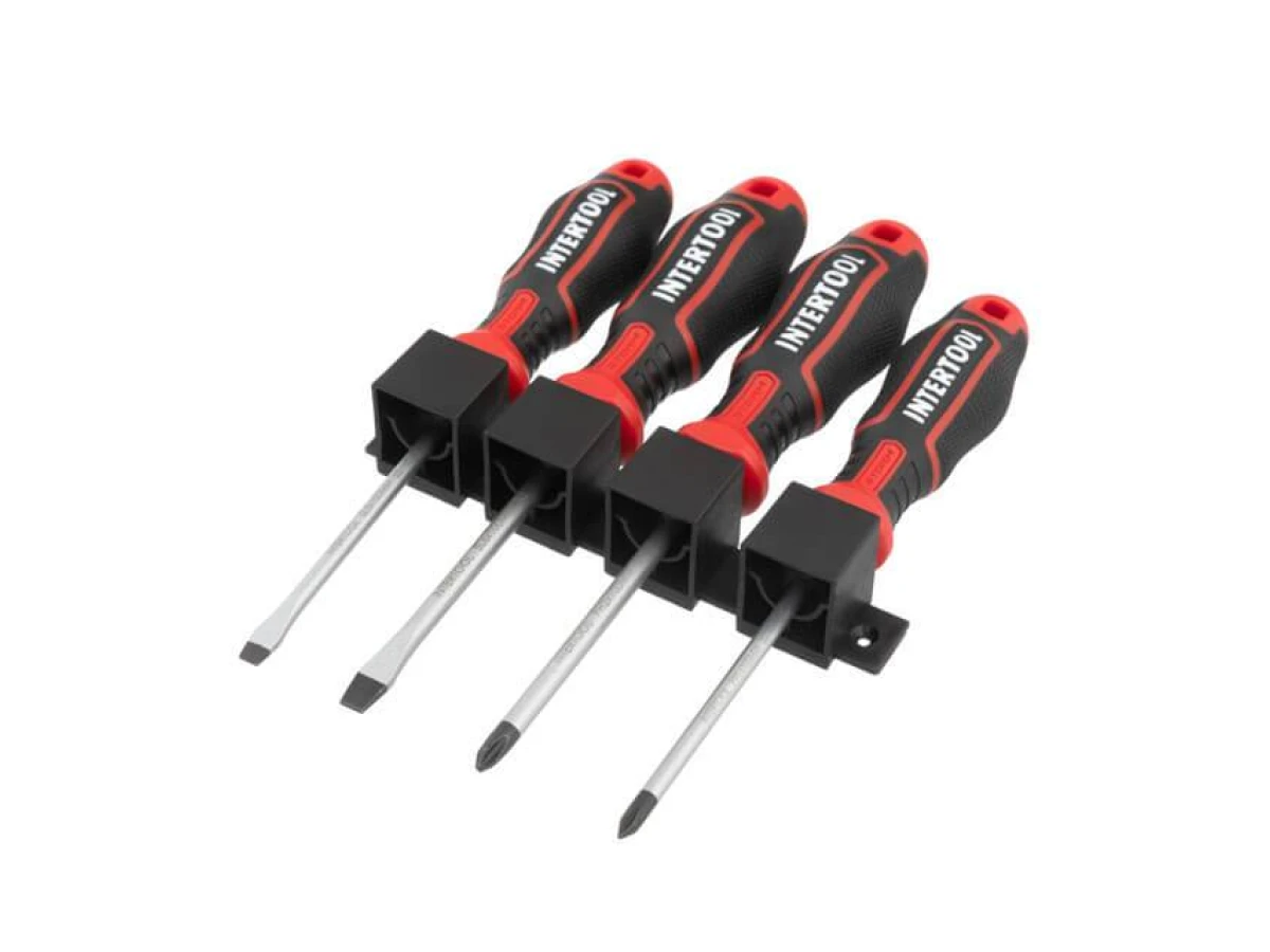 Набір викруток 4 од (SL5.0 * 100 мм, SL6.0 * 100 мм, PH1 * 100 мм, PH2 * 100 мм), STORM INTERTOOL VT-3434 