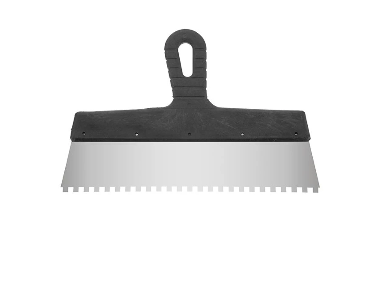 Шпатель из нержавеющей стали 300мм с зубом 6x6мм INTERTOOL KT-2306 