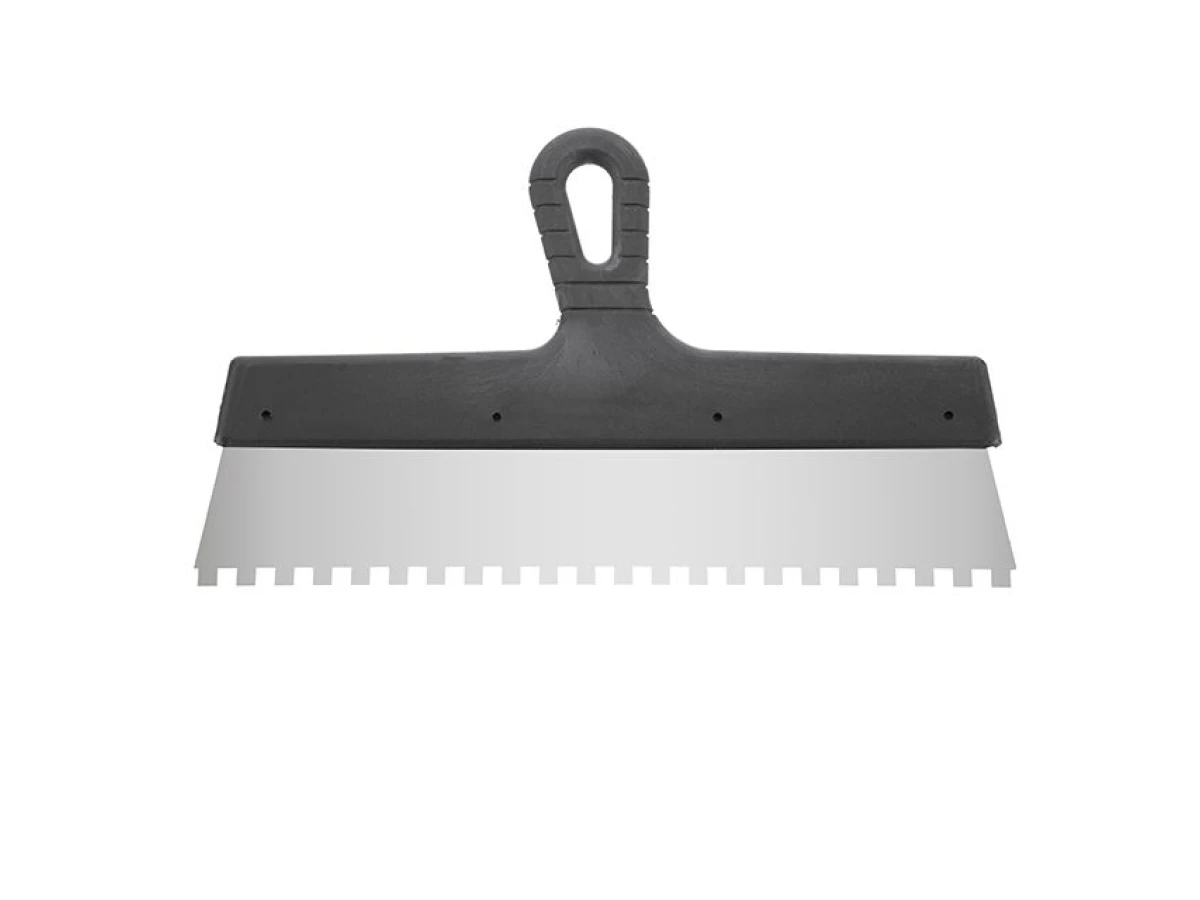 Шпатель из нержавеющей стали 350мм с зубом 8x8мм INTERTOOL KT-2358 