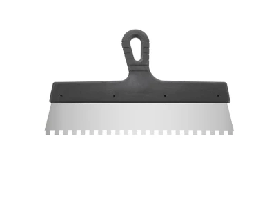 Шпатель из нержавеющей стали 350мм с зубом 8x8мм INTERTOOL KT-2358