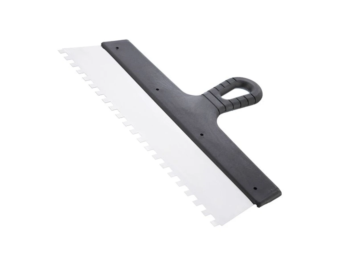 Шпатель из нержавеющей стали 350мм с зубом 8x8мм INTERTOOL KT-2358 