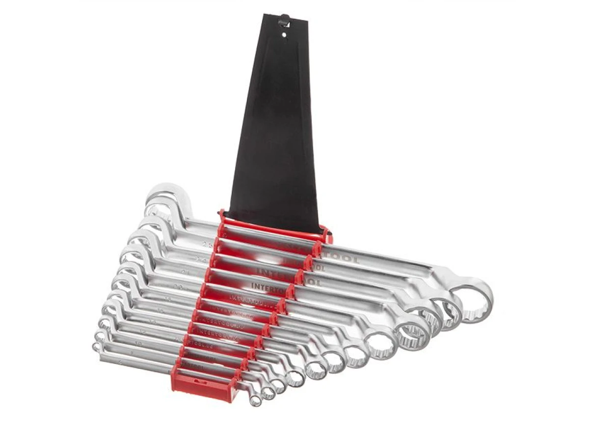 Набор ключей накидных 12 ед., 6-32 мм Cr-V INTERTOOL HT-1103 