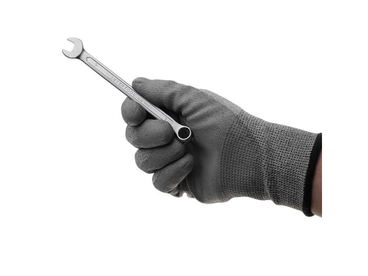 Ключ комбінований 9 мм, CrV, покриття Сатин-хром PROF DIN3113 INTERTOOL XT-1009 