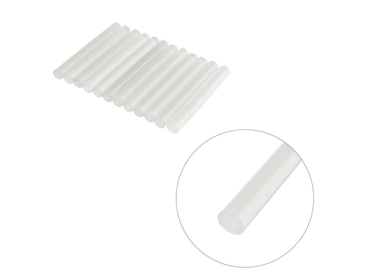 Комплект стрижнів клейових флуоресцентних 11,2 мм * 100 мм, 12 шт INTERTOOL RT-1037 