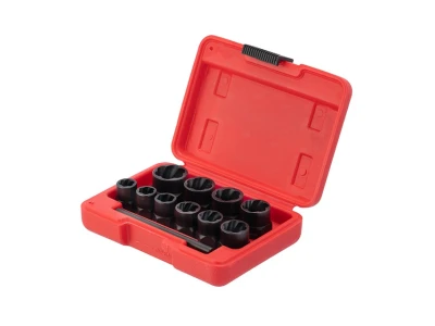 Набор экстракторов удлиненных для поврежденных болтов и гаек, 10шт INTERTOOL SD-8008