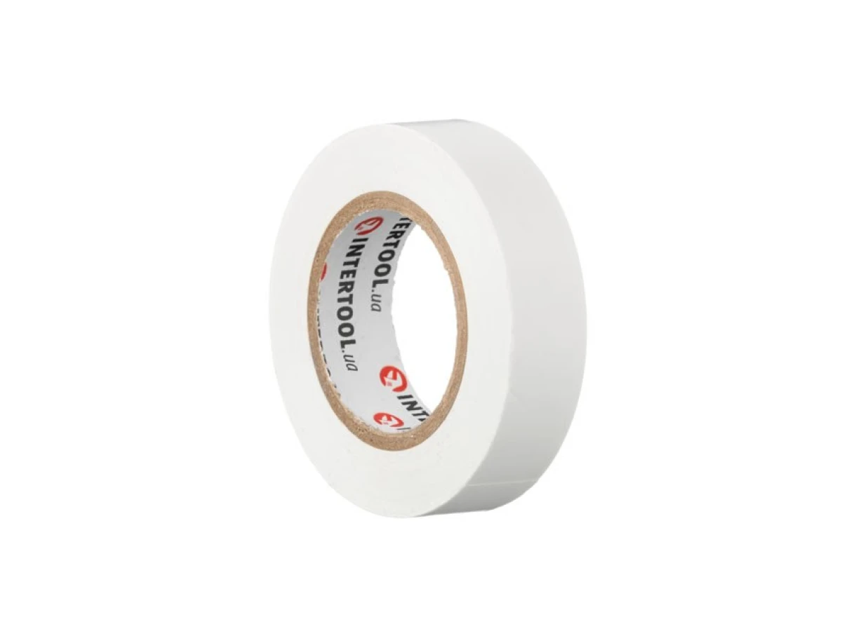 Стрічка ізоляційна, 17 мм * 15 м * 0.15 мм, біла INTERTOOL IT-0043 