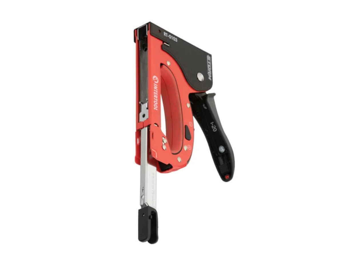 Степлер будівельний під скобу 11.3*0.70*4-14 мм INTERTOOL RT-0103 