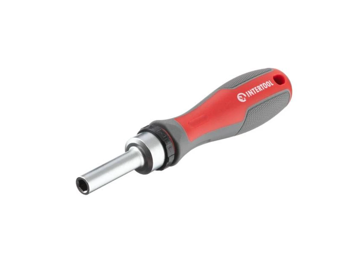 Викрутка реверсивна з комплектом насадок 57 од INTERTOOL VT-3361 