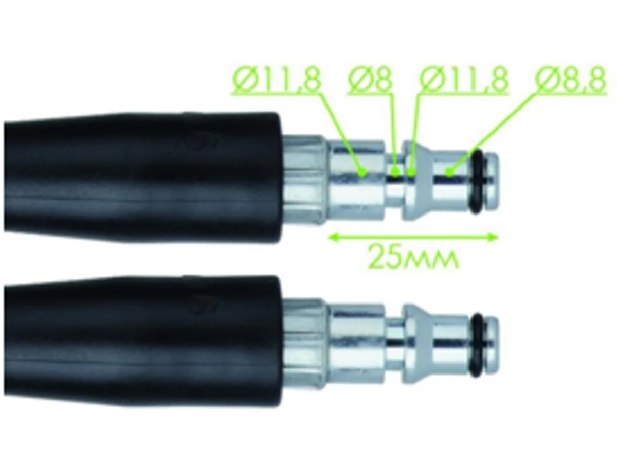 Шланг высокого давления 10 м, к мойкам DT-1502 / DT-1503 / 1504 / 1508 / 1515 / 1517 / WT-1509, макс. 200 бар INTERTOOL DT-1560 