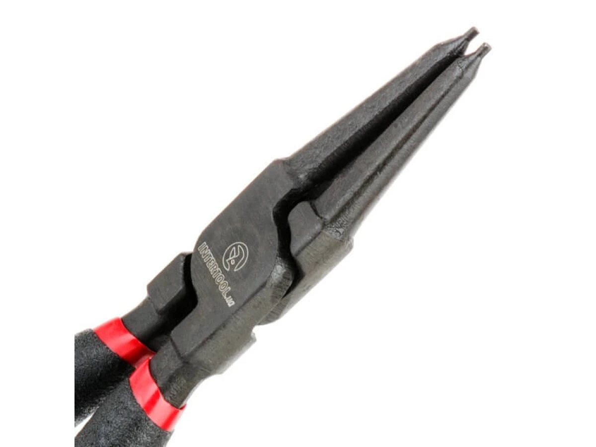 Набір щипців (4 шт) для зняття і установки стопорних кілець 180мм, 40CrV, фосфатовані, поліровані. INTERTOOL HT-7015 