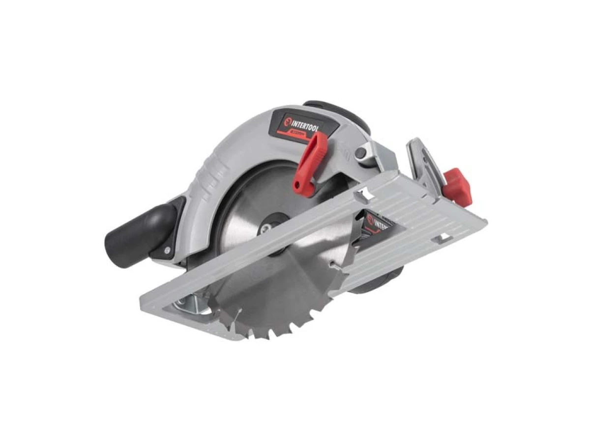 Пила дискова акумуляторна з безщітковим двигуном 20 В, 4500 об/хв., кут 90°/45°, глибина розпилу 62/45 мм, диск 190*20 мм, без ЗП та АКБ INTERTOOL WT-0371 