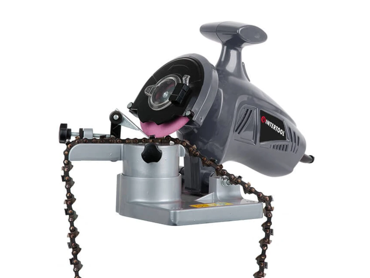 Верстат для заточування ланцюгів 250 Вт, 7500 об/хв., 100*10*3.2 мм INTERTOOL DT-0850 