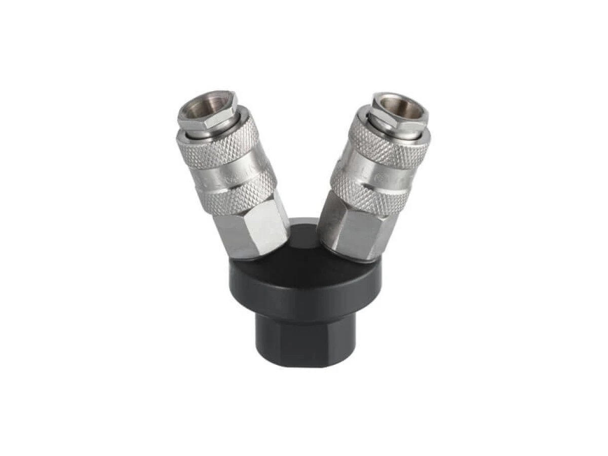 Розгалужувач повітря 1/4 "на 2 виходи, V-подібний, зі швидкороз'ємними з'єднаннями, 10 bar INTERTOOL PT-1852 