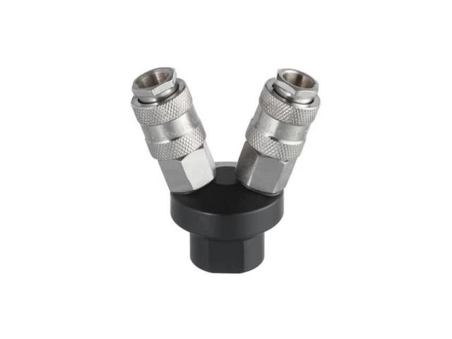 Розгалужувач повітря 1/4 "на 2 виходи, V-подібний, зі швидкороз'ємними з'єднаннями, 10 bar INTERTOOL PT-1852 